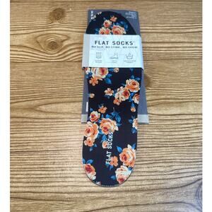 New Adult Flat Socks Peachy Rose Sockless Shoe Liner
